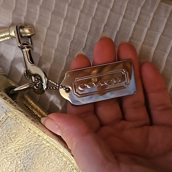 💛Coach 19908 Legacy Metallic Leather Penny Shoulder Crossbody💛 - Picture 7 of 11